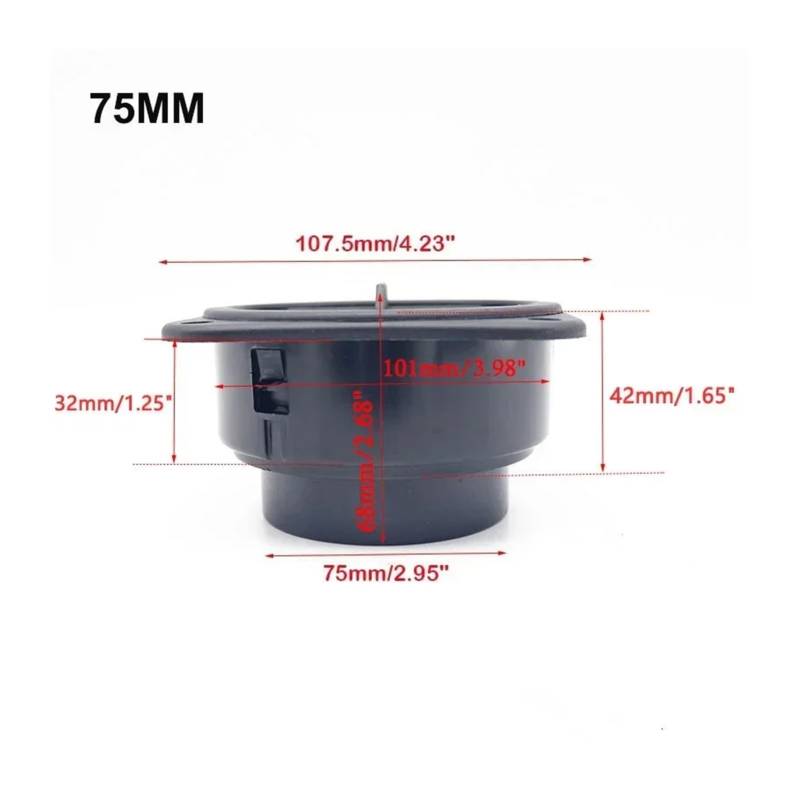 SASJQVMX 42mm/90mm/60mm/75mm Air Vent Ducting TYL Stück Ellenbogen Rohr Auslass Auspuff Stecker Joiner Fit for Diesel Standheizung(Orange) von SASJQVMX