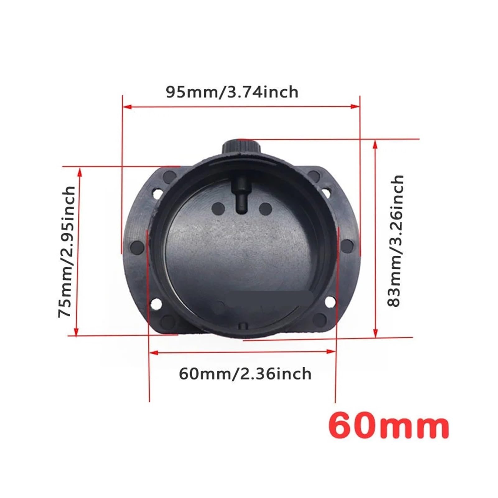 SASJQVMX 60/75/90 Mm Passend Fit for Auto-Heizungskanal-Reduzierer, Auspuffrohr-Schlauchrohrverbinder, Heizungskanal-Rohrverbinder(60mm) von SASJQVMX