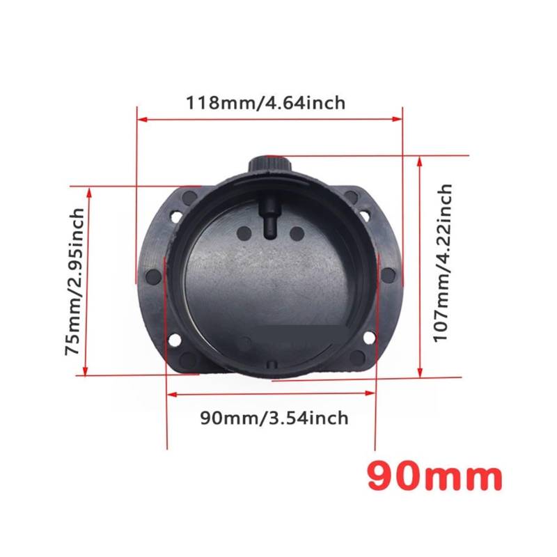 SASJQVMX 60/75/90 Mm Passend Fit for Auto-Heizungskanal-Reduzierer, Auspuffrohr-Schlauchrohrverbinder, Heizungskanal-Rohrverbinder(90mm) von SASJQVMX