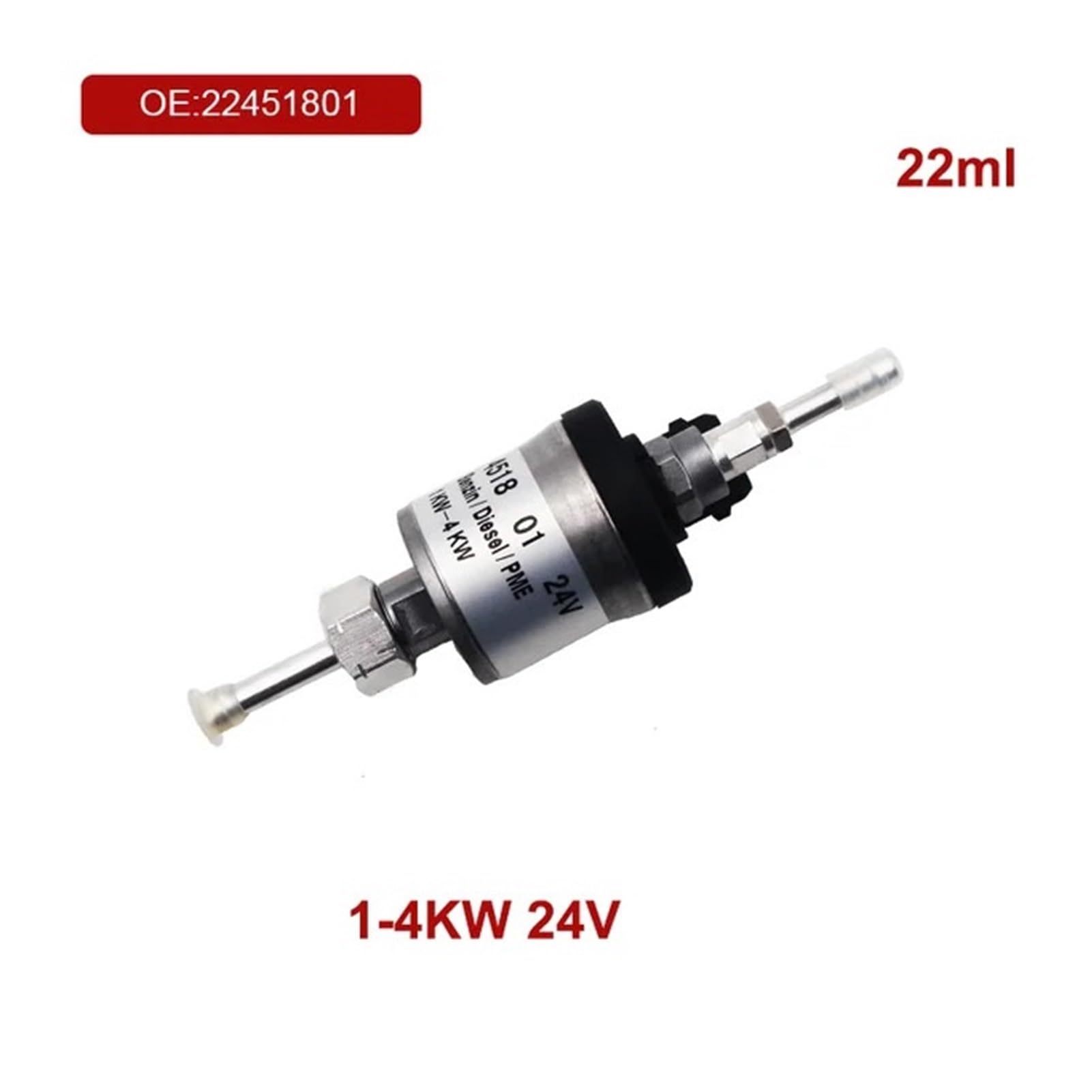 SASJQVMX Passend Fit for D2 D4 D4S 1-3KW 1-4KW 1-5KW 12V 24V Dieselheizung Kraftstoffdosierpumpe DP30 AT2000STC DP42 Öldosierpumpe(1-4KW 24V) von SASJQVMX