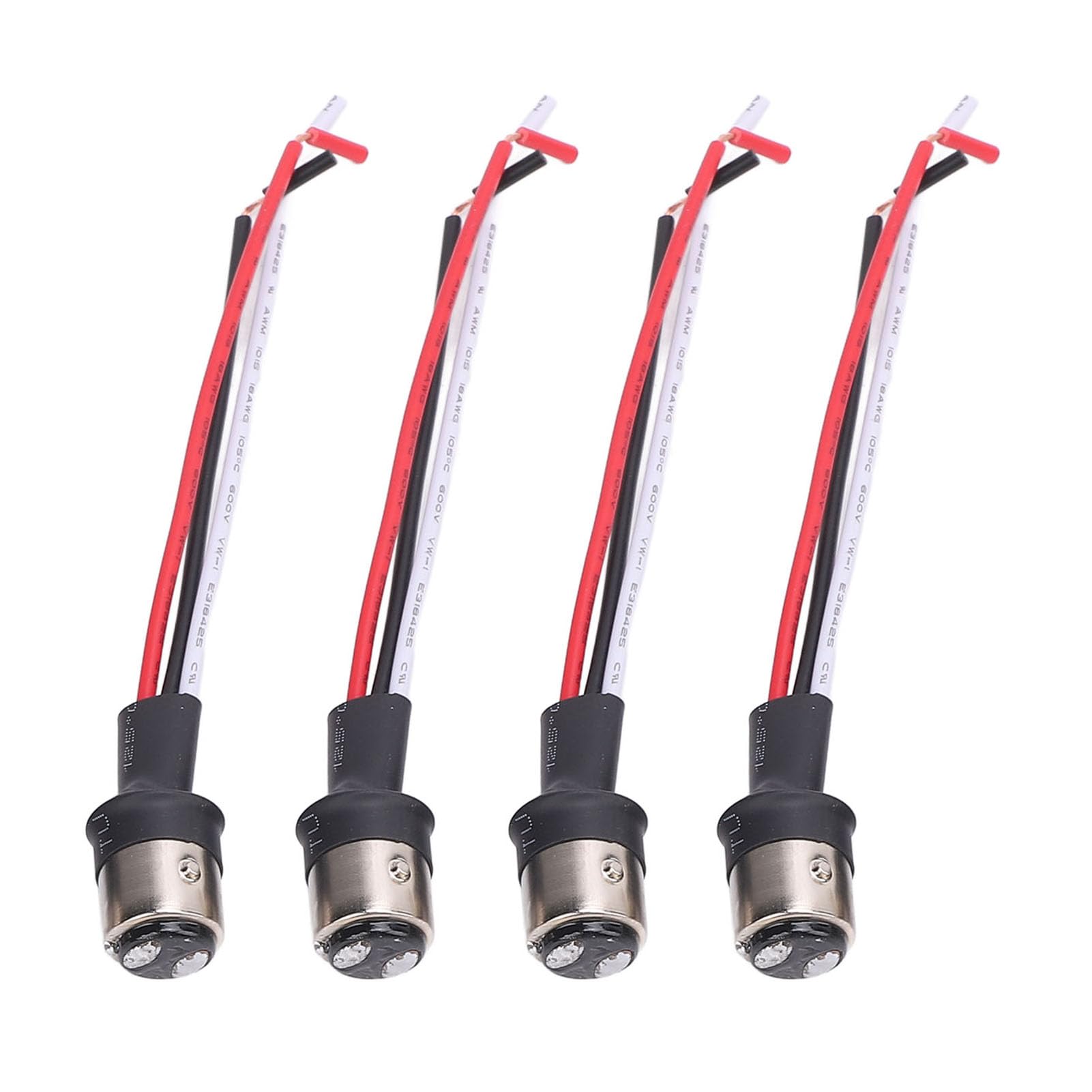 4-teiliger LED-Lampenfassungsstecker, Wasserdichter Lampenkabelbaum-Adapterstecker, für Autoscheinwerfer-Blinker-Rücklicht (1157) von SASKATE