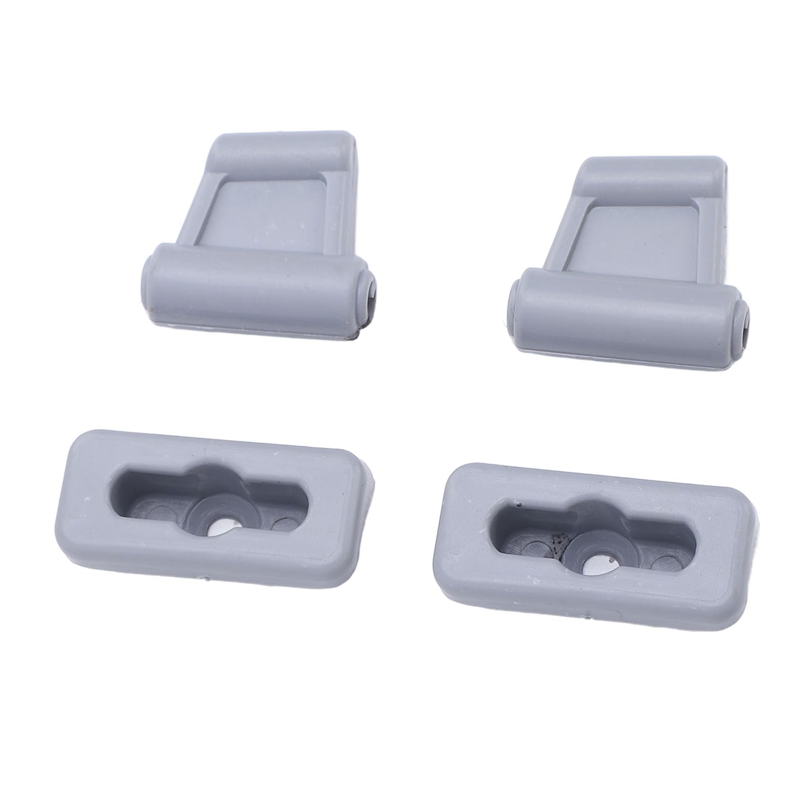 SASKATE Sonnenblenden-Clip-Set VEP101693 Hochfester Kunststoff-Auto-Sonnenblenden-Halterclip für R107 1971–1989 (Grau) von SASKATE