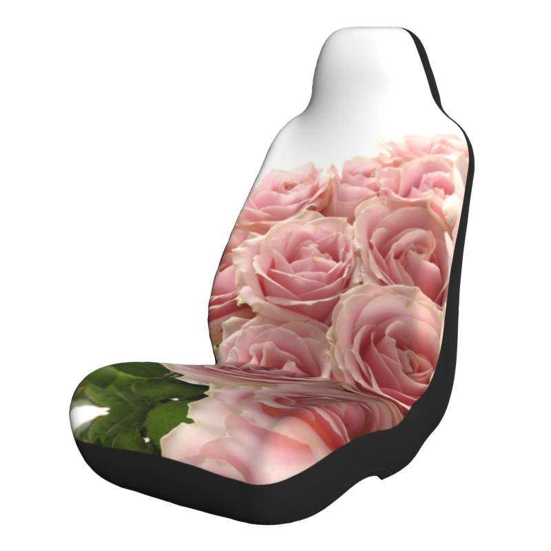 SATUSA Autositzbezug mit Rosen-Blumendruck, Autositzbezug, Vordersitzbezug, SUV/LKW/Van/Auto, Universal-Sitzbezüge von SATUSA