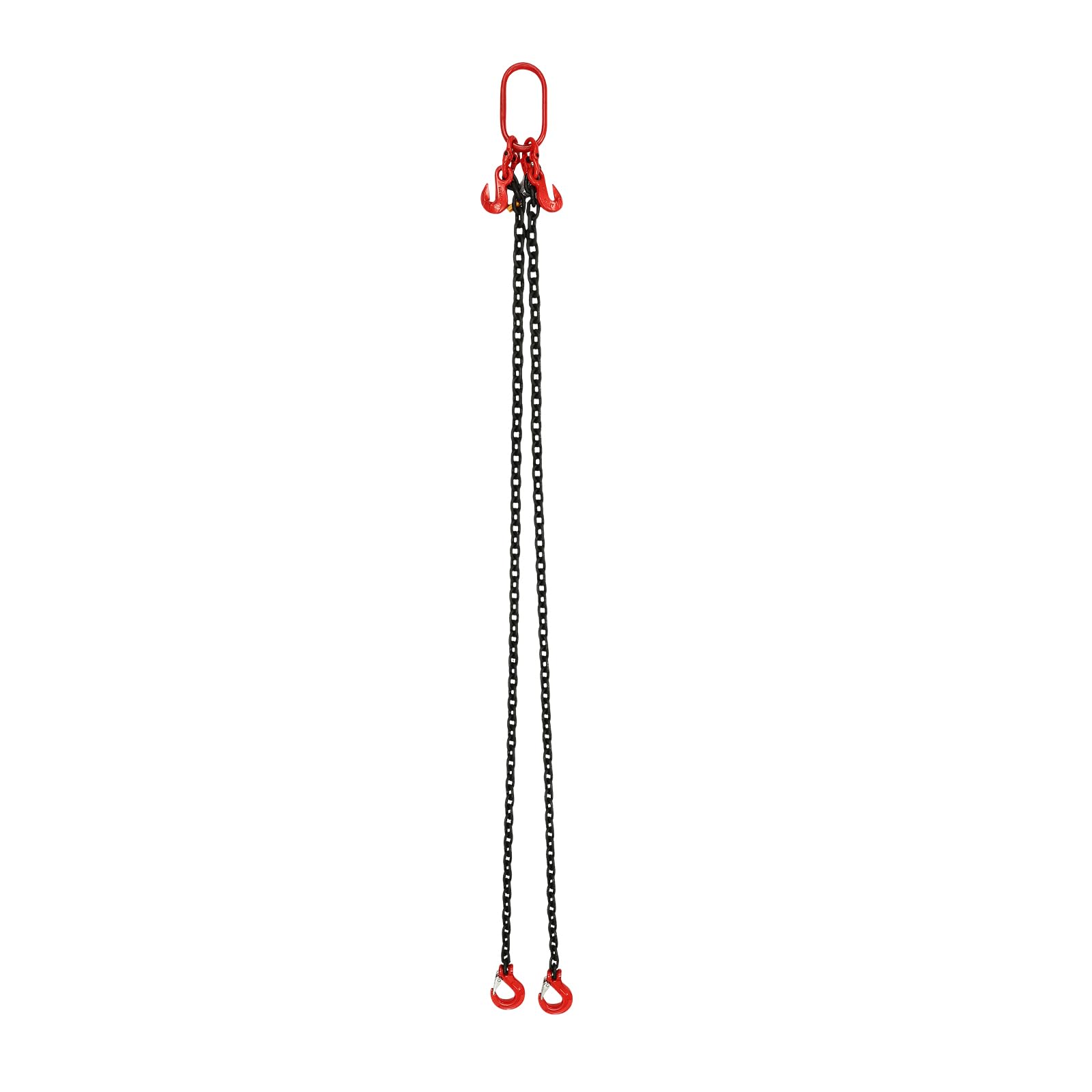 Lift Chain Chain Sling Lift Tool zum Heben oder Bewegen von Lasten in verschiedenen Branchen wie Maschinen Rot Schwarz von SAUADY