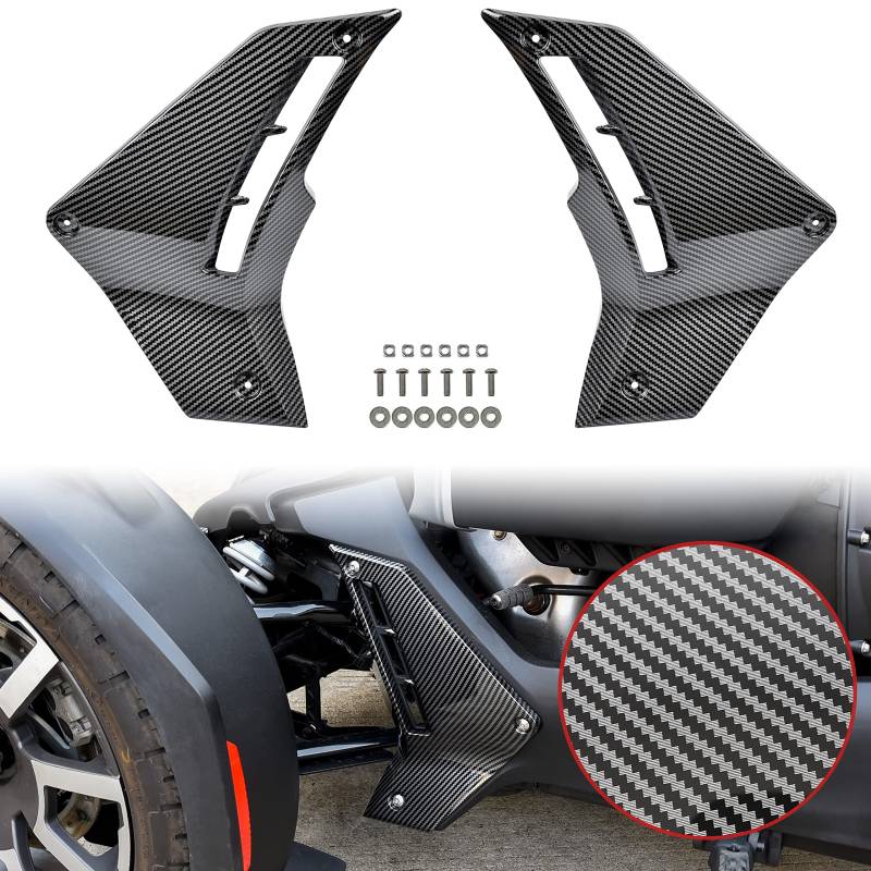 Carbon Fiber Pattern Lower Verkleidung Panels für Can Am Ryker, SAUTVS Carbon Fiber Pattern Lower Panels Verkleidung Pads Protector Trim Cover for Can Am Ryker 600 900 Sport Rally Models Accessories von SAUTVS