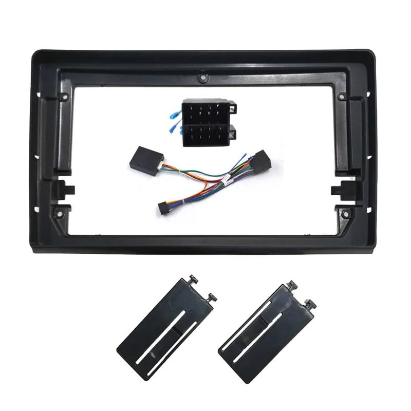 SAVHE 9 Zoll Auto passend for FIAT Bravo (198) 2006-2016 Fascia Radio Panel Dash Kit Installieren Sie die Facia Console Lünette Adapterplatte Trim Cover Frame(Frame an canbus) von SAVHE