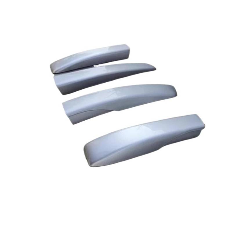 SAVHE Dachträger-Abdeckung, passend for Mitsubishi ASX GA RVR Outlander Sport 2011–2023, Gepäckträger-Teil, Schienenende, Shell-Kappen, Trim-Shell-Zubehör(4pcs Silver) von SAVHE