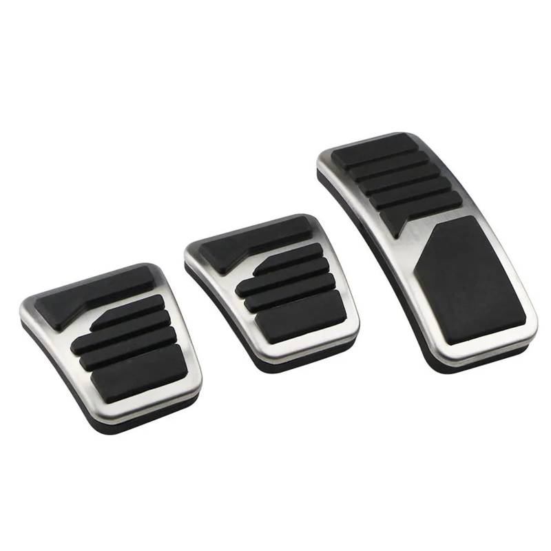 SAVHE Edelstahl Auto Pedal Pad Abdeckung at MT Pedale Fit for Mitsubishi ASX Outlander Lancer EX Eclipse Kreuz Pajero ES(MT) von SAVHE