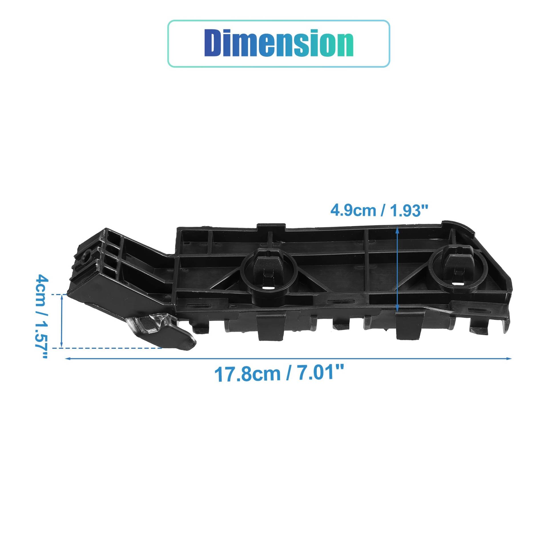 SAVHE Linke Seite, rechte Seite, Auto-Frontstoßstangenhalterung NO.71198-SWA-003, passend for CRV 2007 2008 2009 2010 2011(71193-SWA-003) von SAVHE