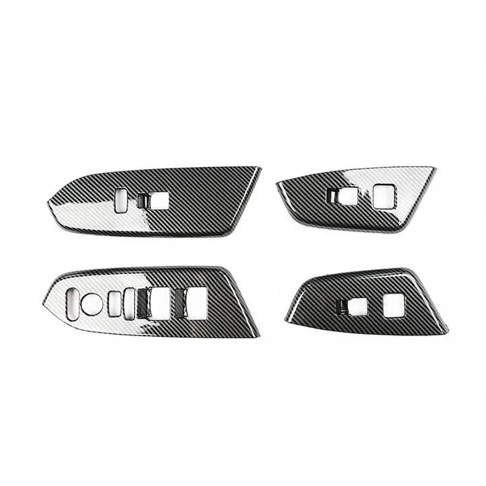 SAVHE Matte Carbon-Holzmaserung, passend for CRV CR-V 2017–2021, innere Armlehne, Fensterglas, Hubschalter, Garnierschutzabdeckung(A) von SAVHE