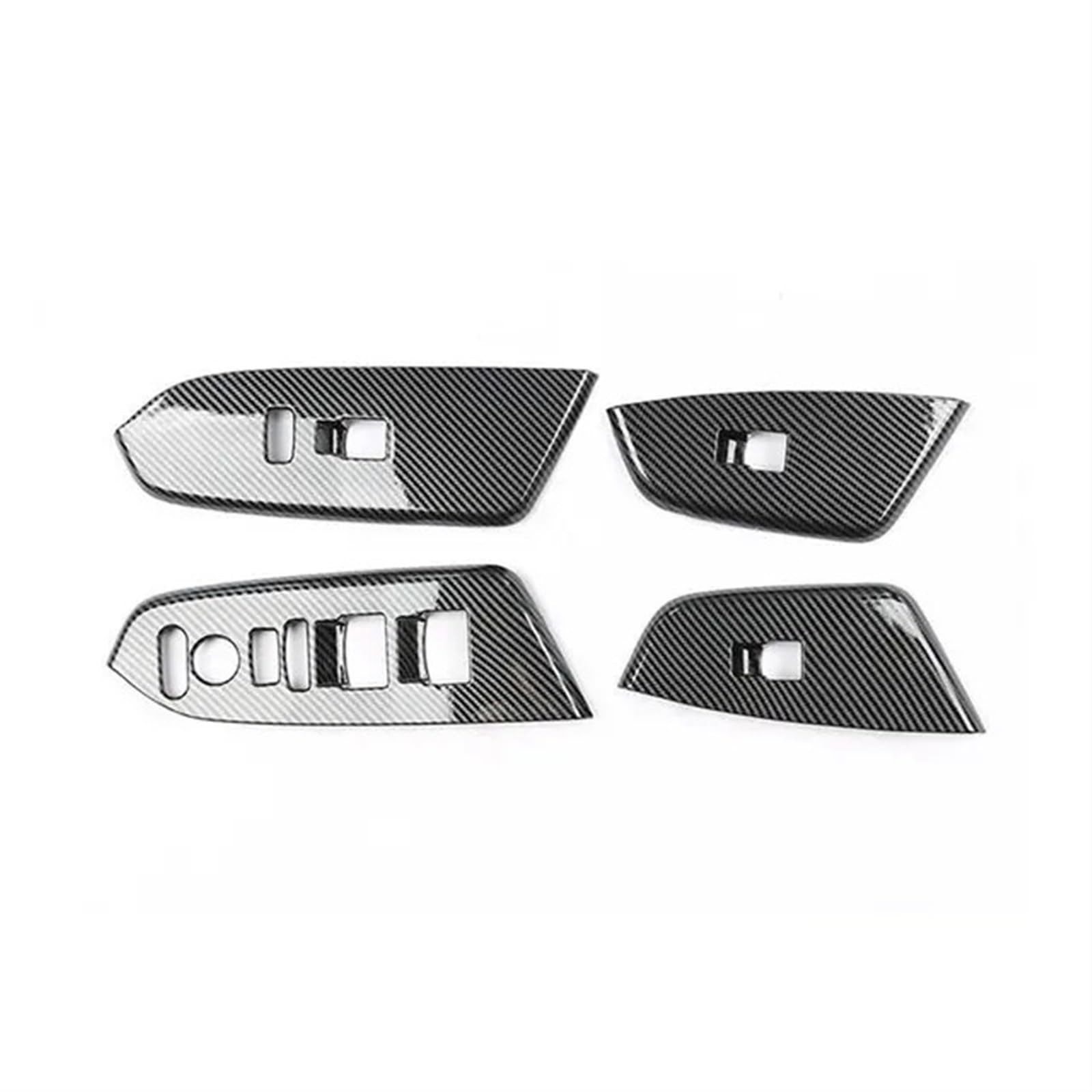 SAVHE Matte Carbon-Holzmaserung, passend for CRV CR-V 2017–2021, innere Armlehne, Fensterglas, Hubschalter, Garnierschutzabdeckung(B) von SAVHE