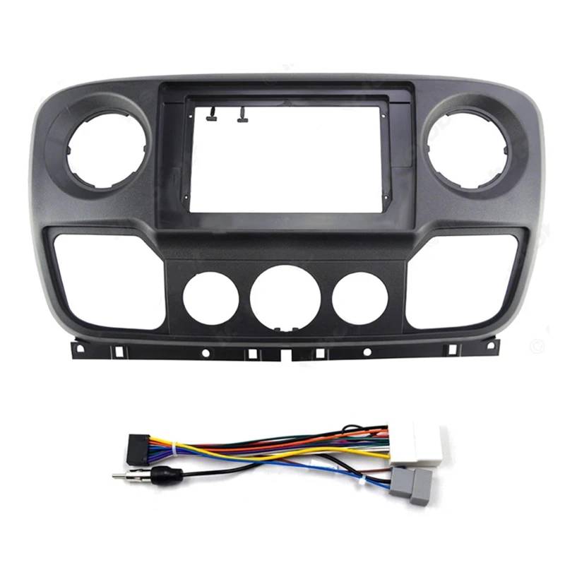 SAVHE Passend for RENAULT Master OPEL Movano NISSAN NV400 2010+ 10 Zoll Auto Fascia Radio Panel Dash Kit Facia Trim Platte Adapter Rahmen(Frame and Cable) von SAVHE