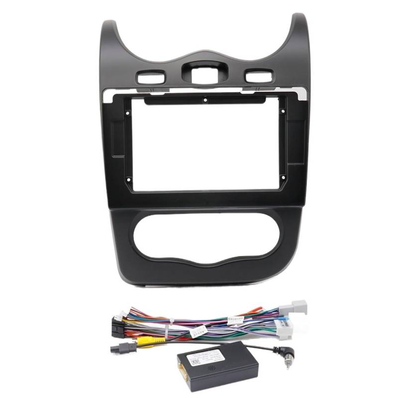 SAVHE Passend for RENAULT SANDERO 2013 (10,1 Zoll) Autoradio-Blenden Android GPS MP5 Stereo-Player 2 Din Head Unit Panel Dash Frame Installation(Frame and cables) von SAVHE