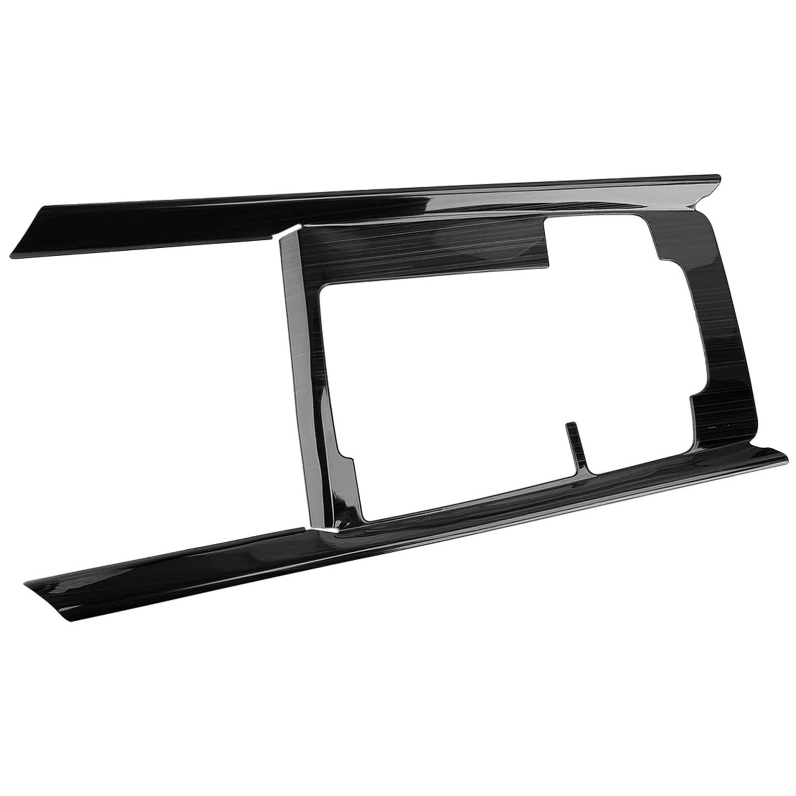 SAVHE Schwarze Edelstahl-Konsolen-Schalthebelverkleidung, LHD, passend for Mazda CX-50 CX50 2023 2024 von SAVHE