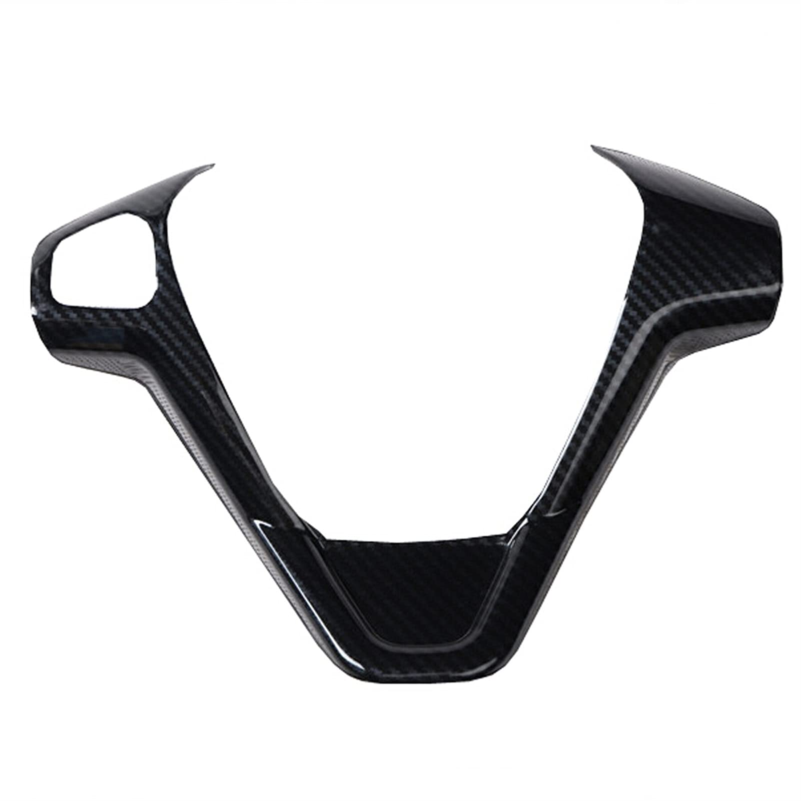 SAWIKI Autozubehör Auto-Lenkradabdeckungen Zieraufkleber, for Ford, for Fiesta MK7 2009–2017, for Ecosport 2012–2017 Paillettenbesatzaufkleber für Lenkrad(B Type Carbon Fiber) von SAWIKI