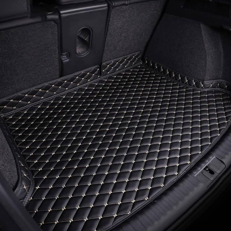 Auto Kofferraum Schutzmatte, für Ford Mustang 2015-2020 Kofferraumwanne Wasserdichtes Kofferraum Schutzmatte Innenraum ZubehöR,B/Black Beige von SAXCXCS