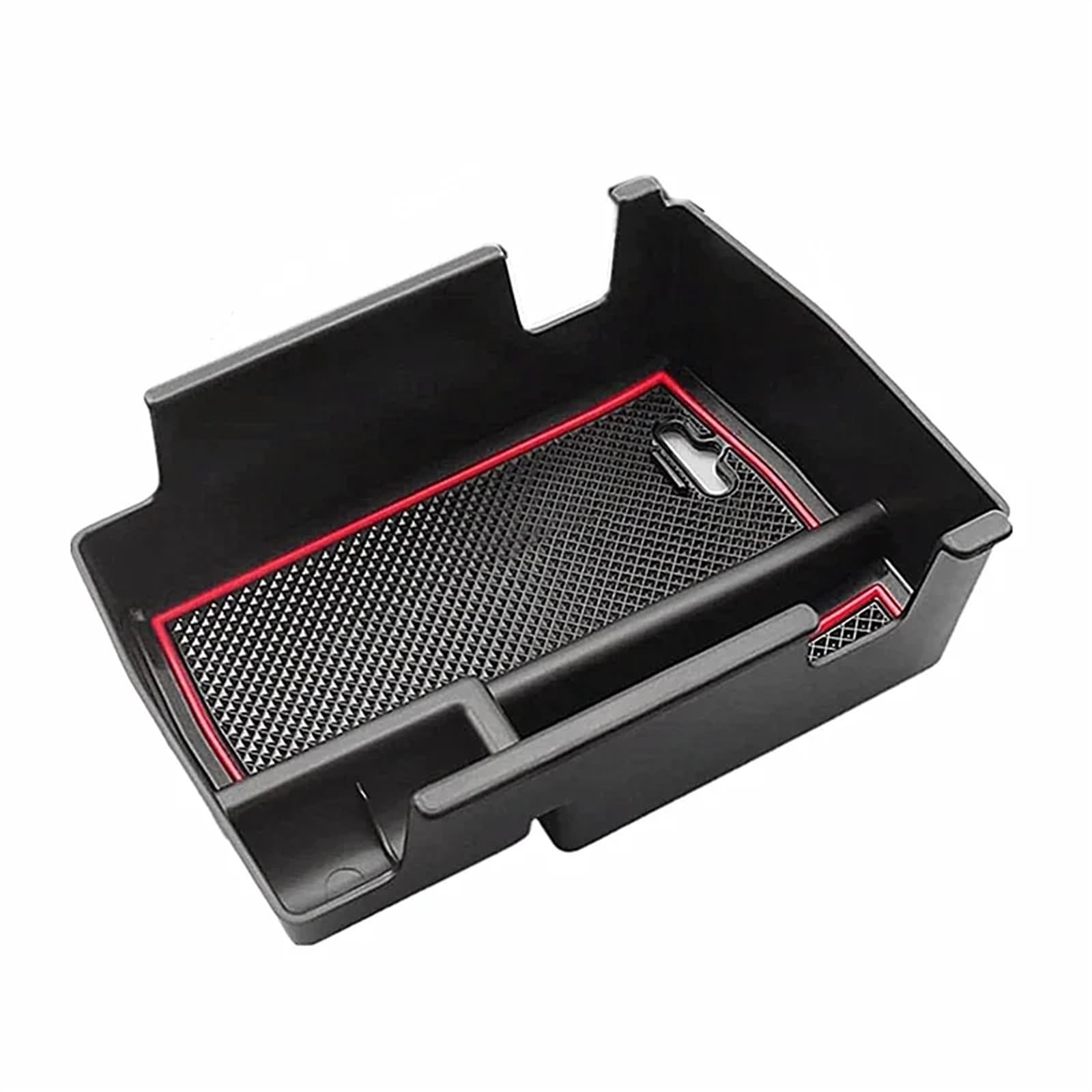 SBBLINWU Auto Armlehne Organizer Kompatibel Mit Jeep Für Compass 2021 2022 2023 Auto-Armlehnen-Aufbewahrungsbox Mittelkonsolen-Organizer Ablagebehälter Innenausstattung(Red) von SBBLINWU