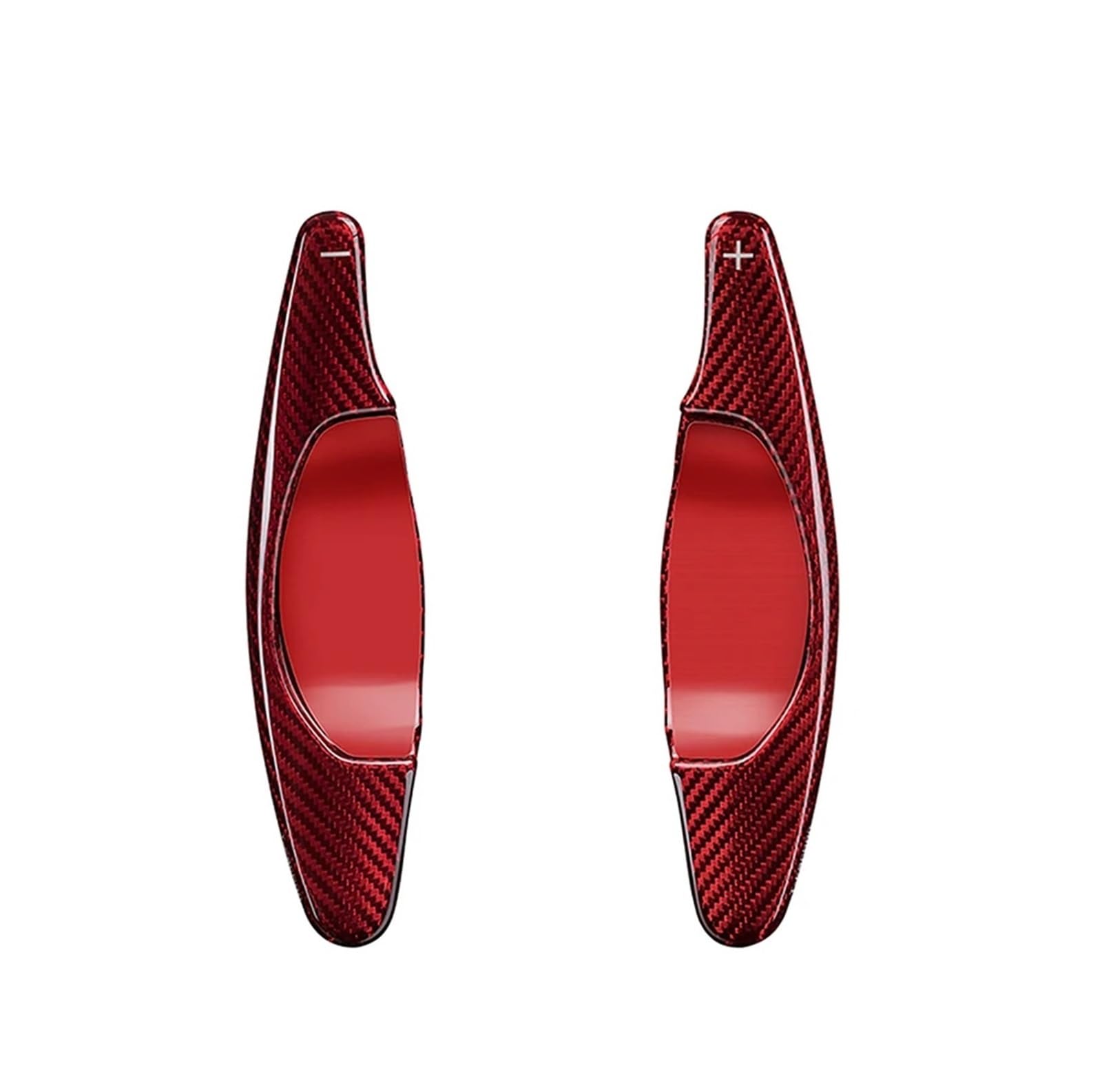 SBBLINWU Erweiterung Paddle Kompatibel Mit Buick Für Regal Für GS Für Lacrosse Für GL8 Für Verano Carbon Fiber Texture Auto Schaltwippen Paddelverlängerung Lenkrad Schaltwippen(Carbon Red) von SBBLINWU