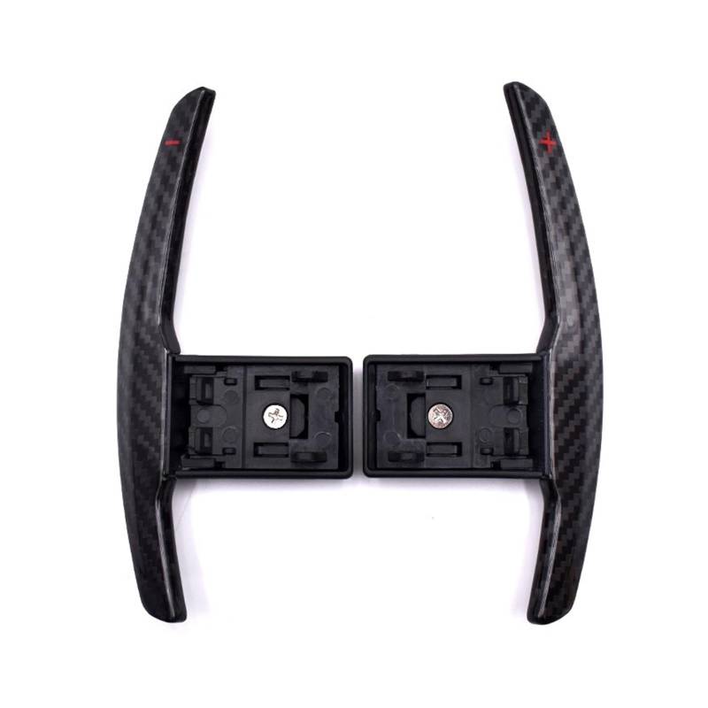 SBBLINWU Erweiterung Paddle Kompatibel Mit Für 2er Active Tourer F45 2015-2021 Für 3er F30 F31 2012-2019 Auto Carbon Fiber Lenkrad Paddle Shifter(Red Bright Carbon) von SBBLINWU