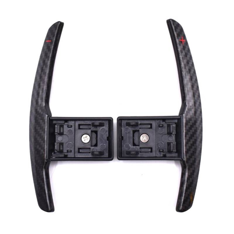 SBBLINWU Erweiterung Paddle Kompatibel Mit Für 2er Active Tourer F45 2015-2021 Für 3er F30 F31 2012-2019 Auto Carbon Fiber Lenkrad Paddle Shifter(Red Matte Carbon) von SBBLINWU