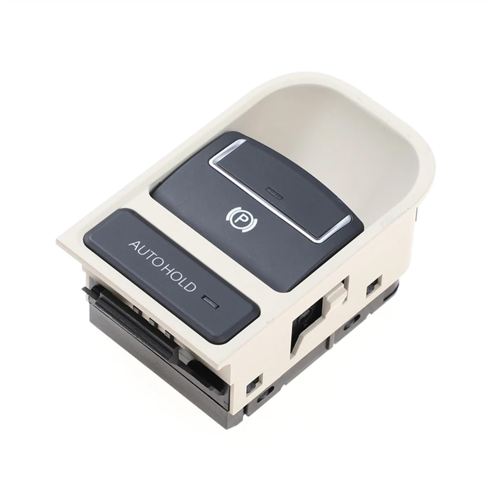 SBBLINWU Handbremse Parkschalter Kompatibel Mit VW Für Tiguan 2008-2015 Für Sharan 2011-2016 Auto Auto Handbremsknopf Handbremsschalter Parken EPB OEM 5N0927225A(Beige) von SBBLINWU