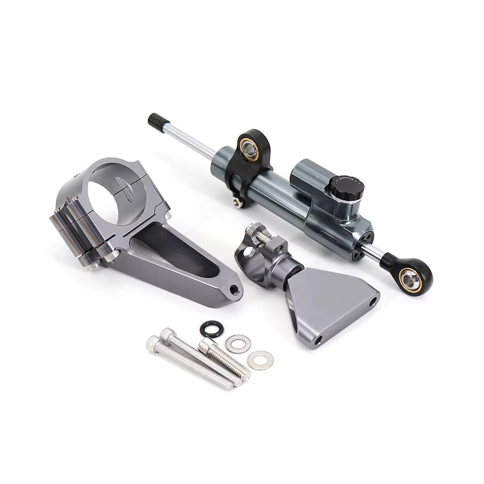 SBBLINWU Motorrad Lenkungsdämpfer Für CBR600 Für CBR 600 Für F4i 1999 2000 2001 2002 2003 2004 2005 2006 2007 Motorrad Lenkung Stabilisieren Dämpfer Halterung Montieren(Gray) von SBBLINWU