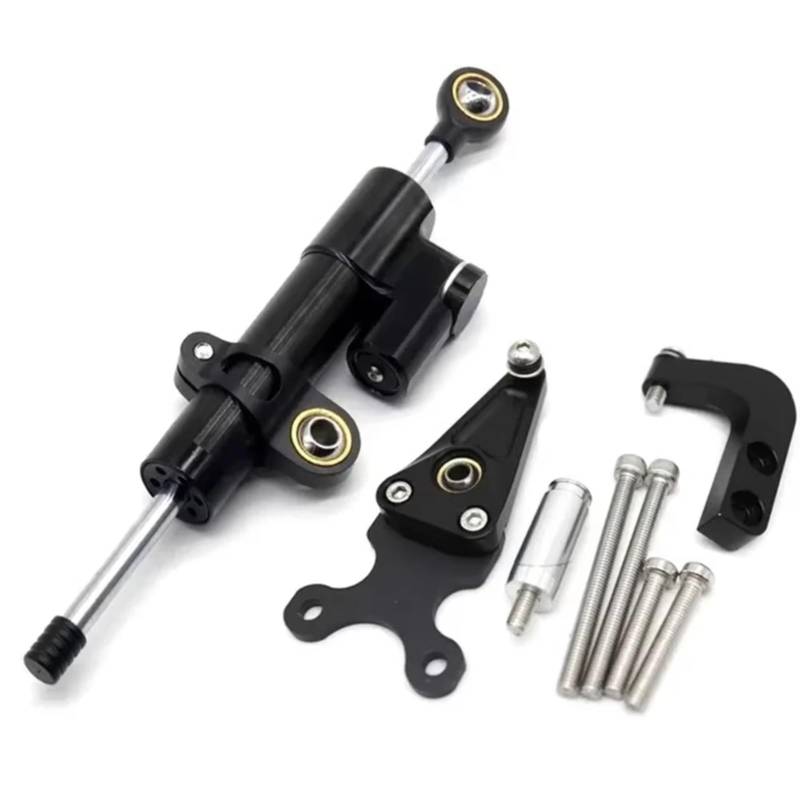 SBBLINWU Motorrad Lenkungsdämpfer Für CBR650R Für CBR 650R 2019 2020 2021 2022 2023 Motorrad Lenkung Stabilisieren Dämpfer Halterung Linear Stoßdämpfer Zubehör(Black) von SBBLINWU