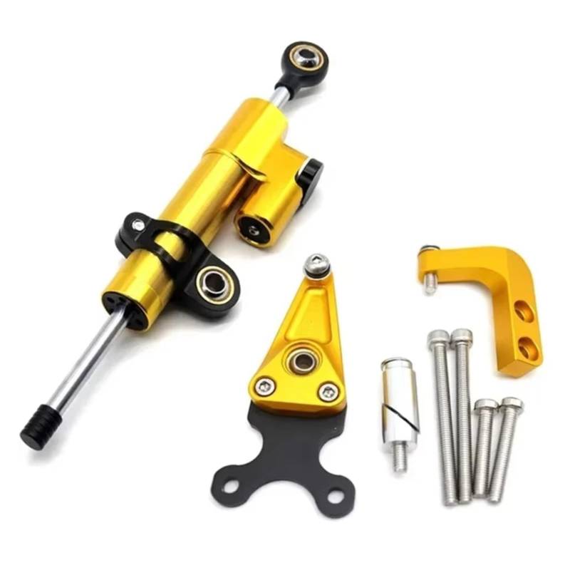 SBBLINWU Motorrad Lenkungsdämpfer Für CBR650R Für CBR 650R 2019 2020 2021 2022 2023 Motorrad Lenkung Stabilisieren Dämpfer Halterung Linear Stoßdämpfer Zubehör(Yellow) von SBBLINWU