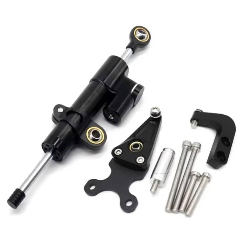 SBBLINWU Motorrad Lenkungsdämpfer Für CBR650R Für CBR650R 2019 2020 2021 2022 2023 Universal Motorrad Lenkung Stabilisieren Dämpfer Halterung Lenker Kit(Black) von SBBLINWU