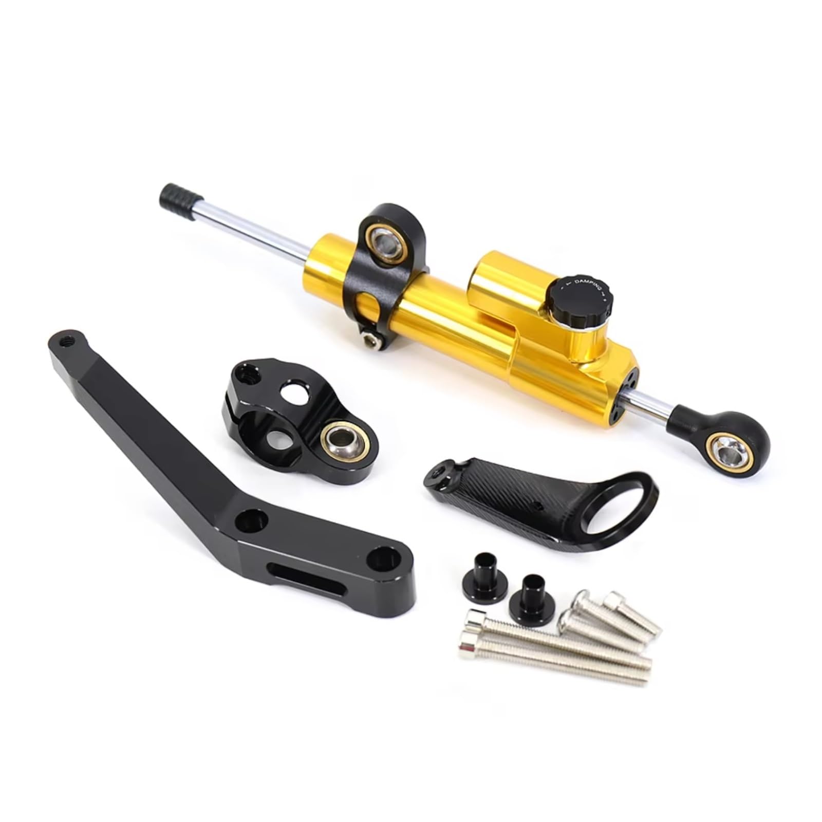 SBBLINWU Motorrad Lenkungsdämpfer Für CBR929RR Für CBR 929 RR 2000 2001 Motorrad Lenkung Stabilisieren Dämpfer Montage Halterung Unterstützung Einstellbare Kit(Yellow-Black) von SBBLINWU