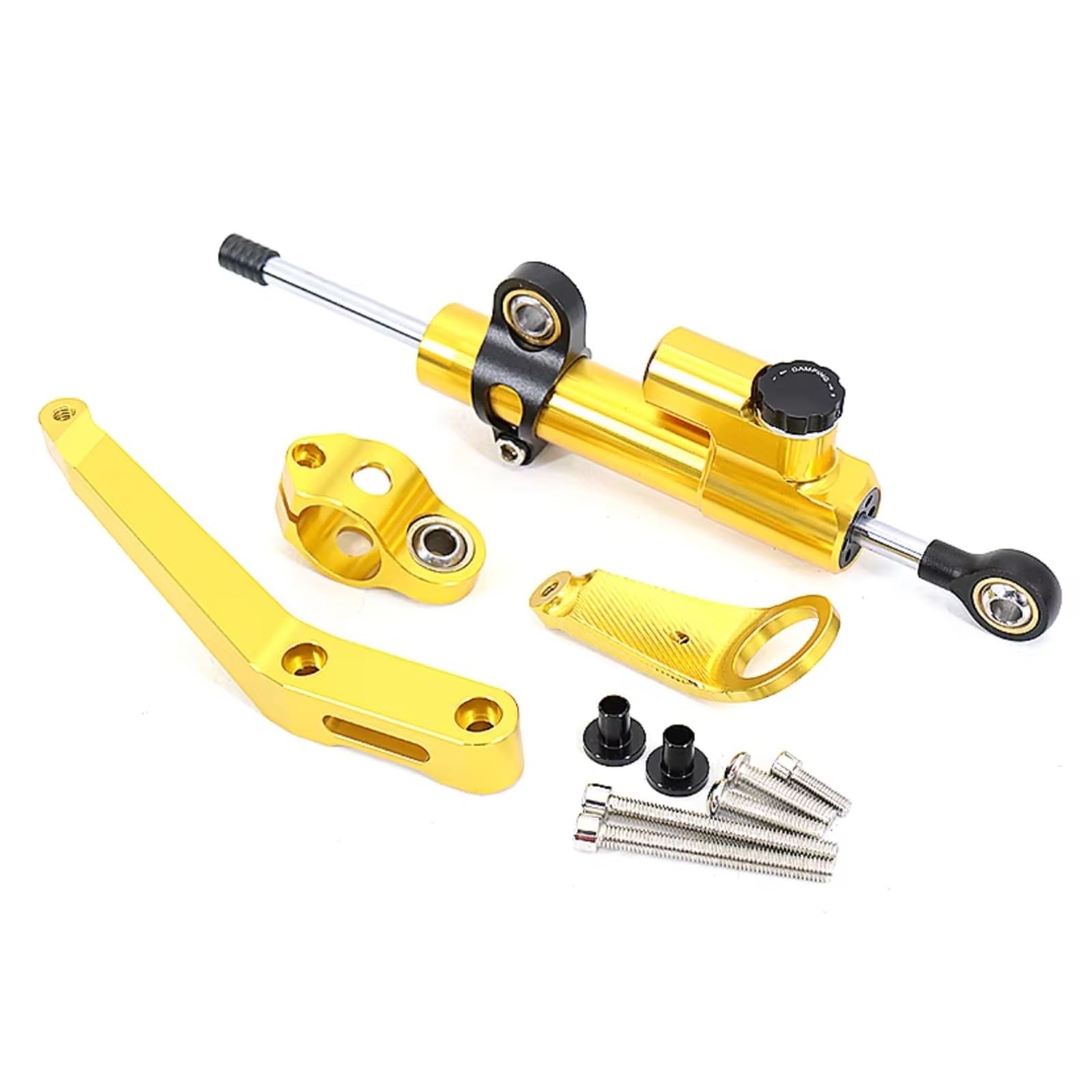 SBBLINWU Motorrad Lenkungsdämpfer Für CBR954RR 2002 2003 Für CBR929RR Für CBR900RR 2000 2001 CNC Motorrad Lenkung Stabilisieren Dämpfer Halterung Montieren(Yellow) von SBBLINWU