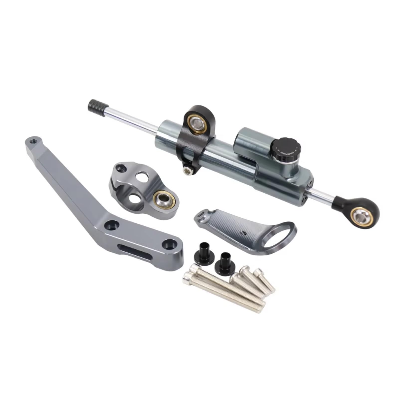 SBBLINWU Motorrad Lenkungsdämpfer Für CBR954RR Für CBR 954 RR 2002-2003 Für CBR 929 900 RR 2000-2001 Motorrad Lenkung Stabilisieren Dämpfer Montage Halterung Kit(Gray) von SBBLINWU