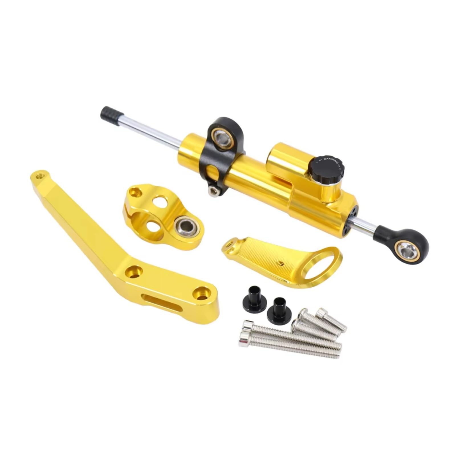 SBBLINWU Motorrad Lenkungsdämpfer Für CBR954RR Für CBR 954 RR 2002-2003 Für CBR 929 900 RR 2000-2001 Motorrad Lenkung Stabilisieren Dämpfer Montage Halterung Kit(Yellow) von SBBLINWU