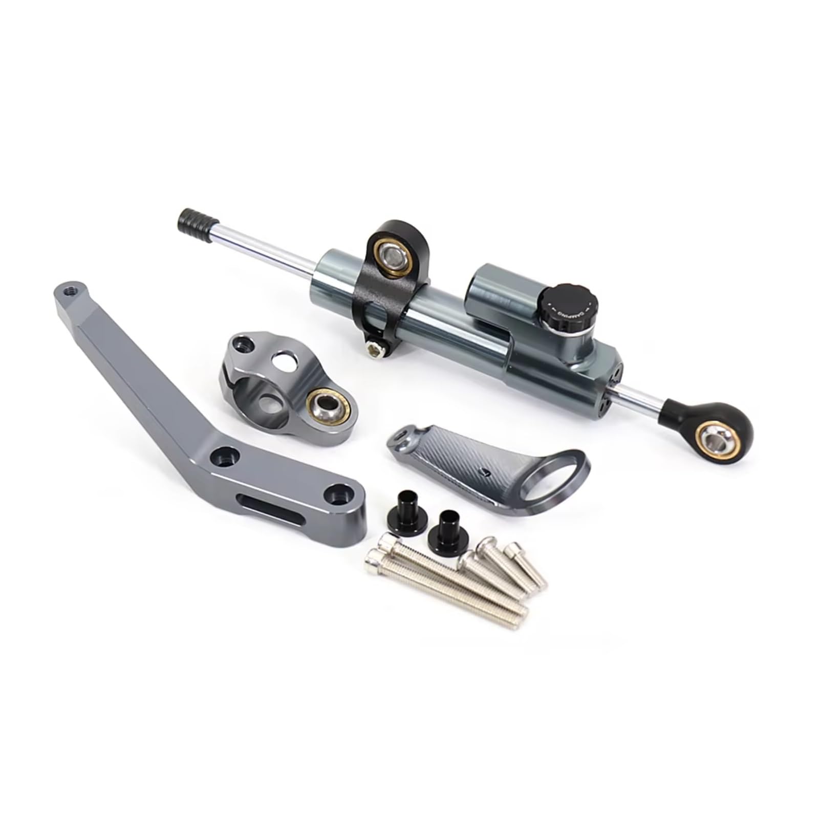 SBBLINWU Motorrad Lenkungsdämpfer Für CBR954RR Für CBR 954 RR 2002 2003 Motorrad Lenkung Stabilisieren Dämpfer Montage Halterung Kit Lenker Balance Bar Stabilisator(Gray) von SBBLINWU