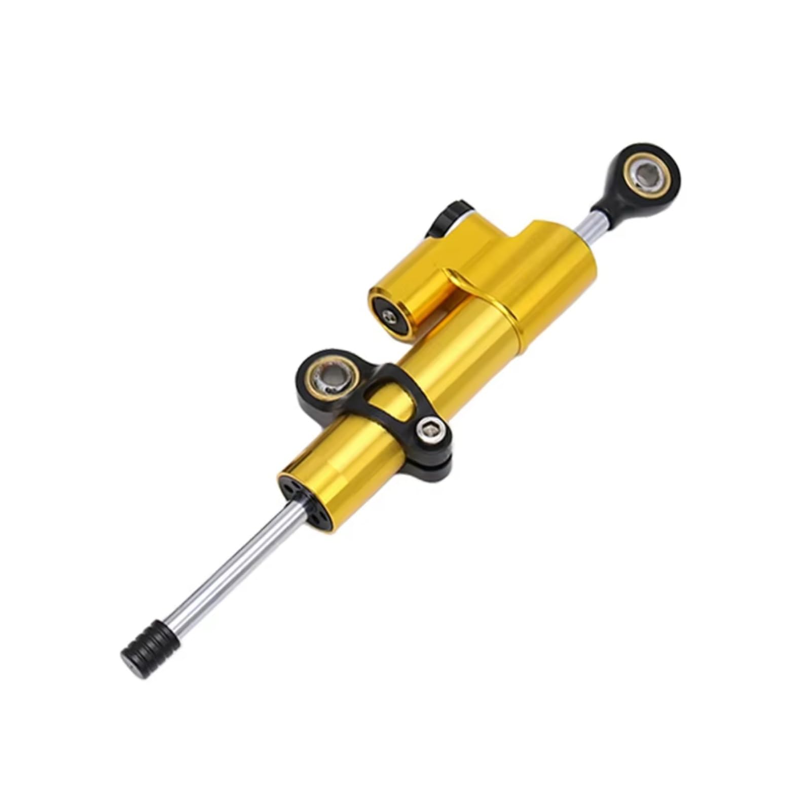 SBBLINWU Motorrad Lenkungsdämpfer Für Ninja 250R Für EX250 2008 2009 2010 2011 2012 Universal Motorrad Lenkung Dämpfer Stabilisator Halterung Zubehör(Yellow) von SBBLINWU