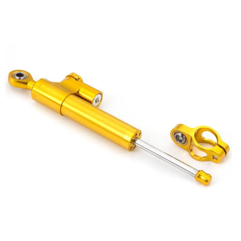 SBBLINWU Motorrad Lenkungsdämpfer Für Ninja 250R Für EX250 Für ZX250R 2008-2012 2011 2010 2009 Motorräder Lenkung Dämpfer Stabilisieren Halterung Kit CNC(Yellow) von SBBLINWU