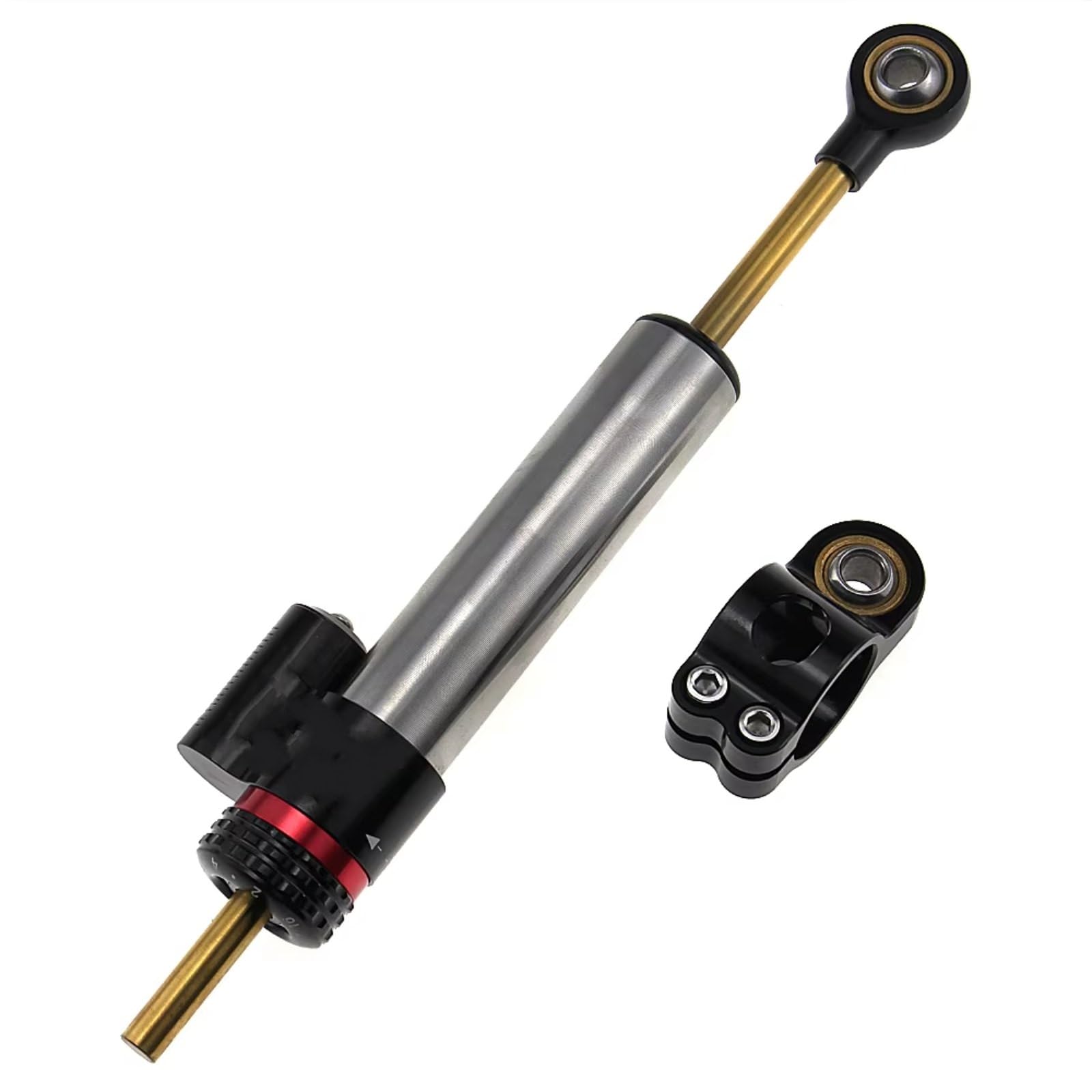 SBBLINWU Motorrad Lenkungsdämpfer Für R15 V3 Für FZ16 Für R25 XJR 1300 Für MT 09 Für Tracer Für YZF R6 Für FZ6 Universal Motorrad Einstellbare Lenkung Dämpfer Stabilisator von SBBLINWU