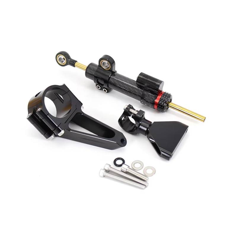 SBBLINWU Motorrad Lenkungsdämpfer Kompatibel Mit CBR600 Für F4i Für CBR 600 1999-2007 Motorrad Lenkungsdämpfer Stabilisator Halterung Mount Kit Universal(Black3) von SBBLINWU