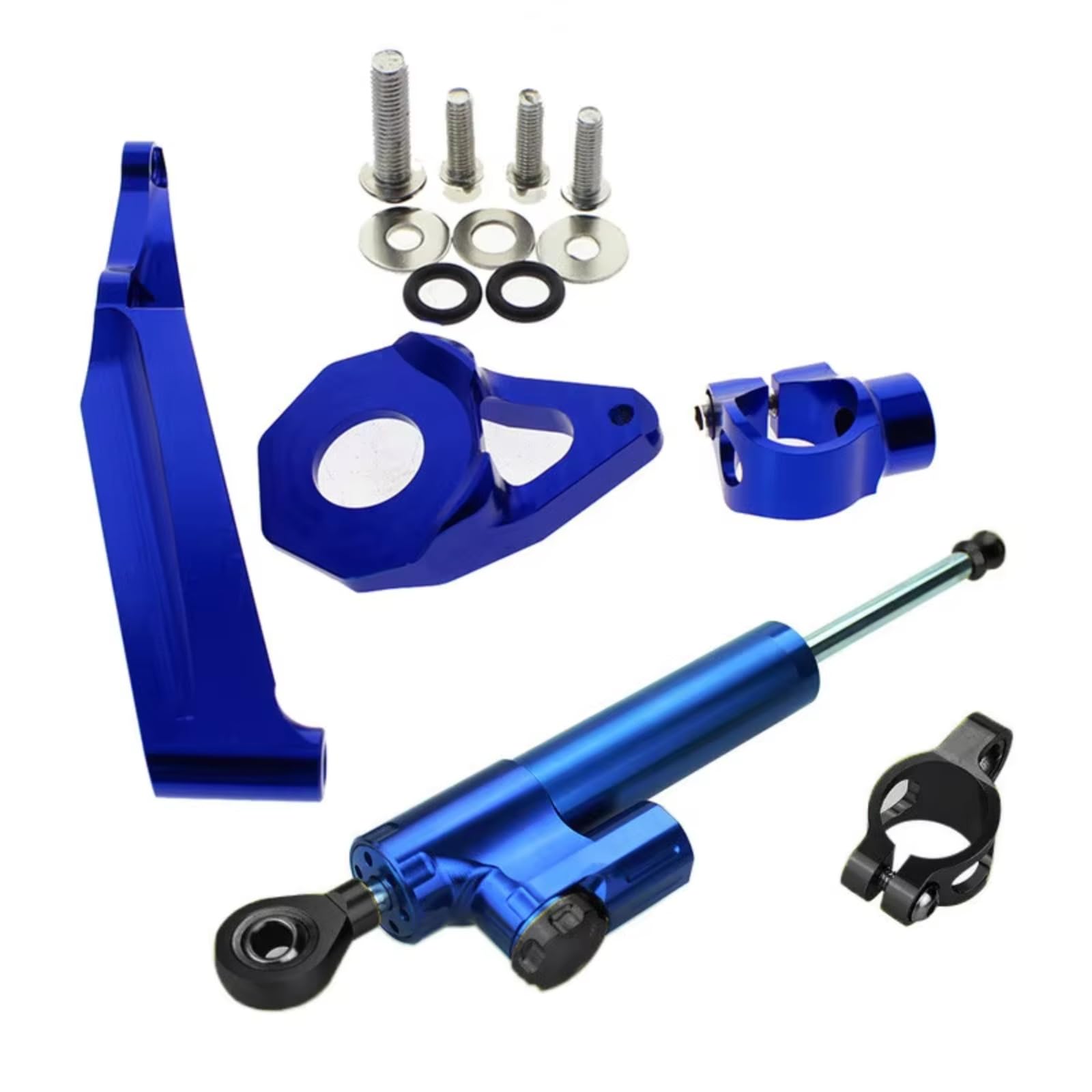 SBBLINWU Motorrad Lenkungsdämpfer Kompatibel Mit CBR600RR Für CBR-600RR 2005–2006 Motorradlenkung Stabilisierende Dämpferhalterung Montagesatz(Blue) von SBBLINWU