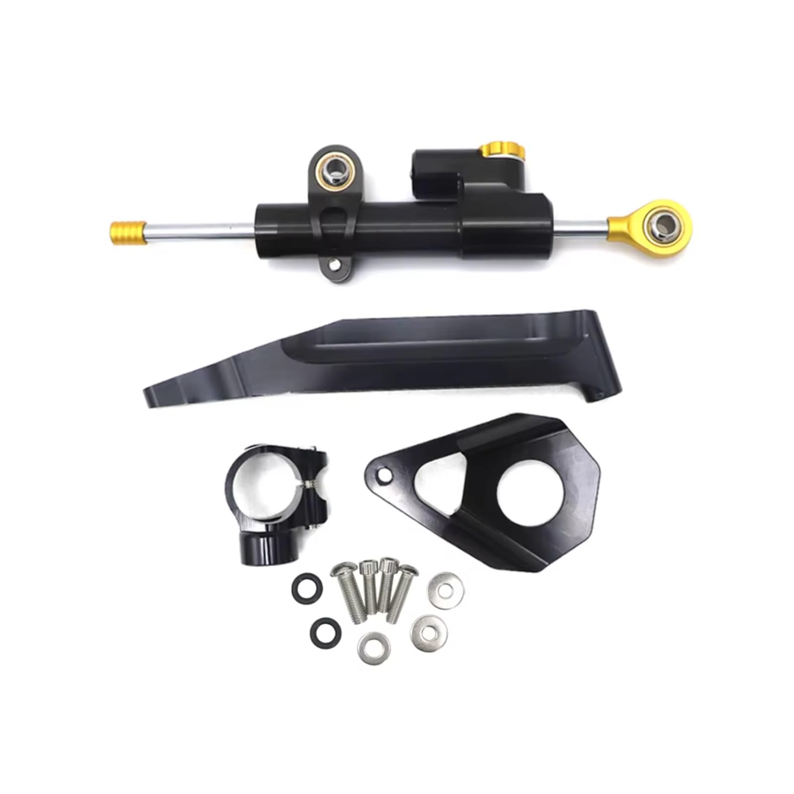 SBBLINWU Motorrad Lenkungsdämpfer Kompatibel Mit CBR600RR Für CBR 600RR Für CBR600-RR 2005 2006 Motorrad Lenkungsstabilisator Dämpferhalterung Montageteil(Black2) von SBBLINWU