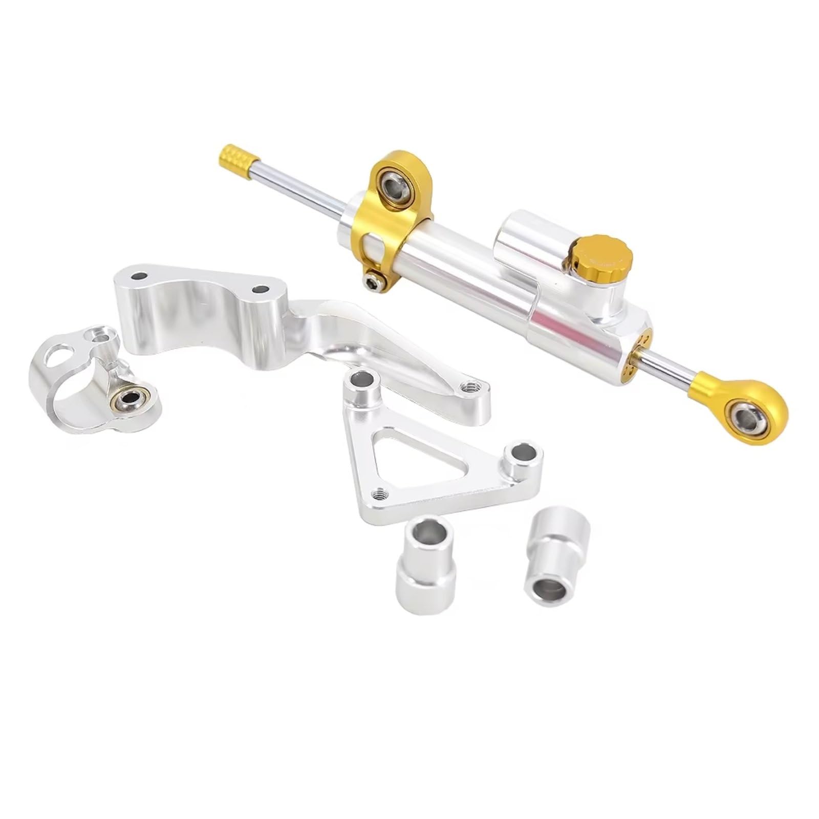 SBBLINWU Motorrad Lenkungsdämpfer Kompatibel Mit Ducati 696 796 795 Für Monster 2008 Motorrad Stabilisator Dämpfer Lenkung Montage Zubehör Halterung(Yellow3) von SBBLINWU