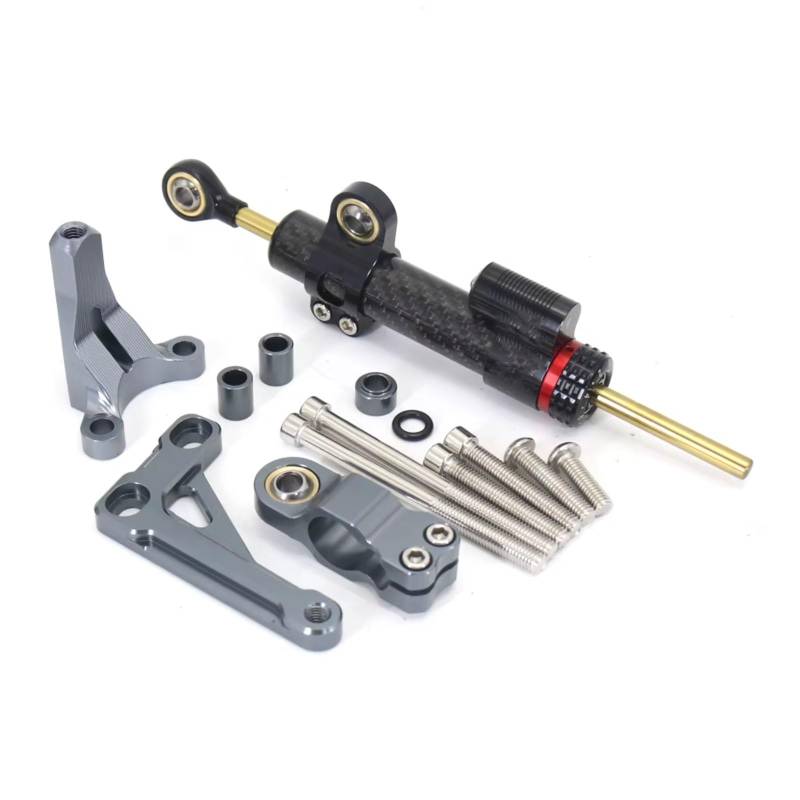 SBBLINWU Motorrad Lenkungsdämpfer Kompatibel Mit Für CB1000R Für CB 1000R Für CB 1000R 2018-2023 Motorrad Lenkung Stabilisator Dämpfer Montage Halterung Änderung Kit(Black3) von SBBLINWU