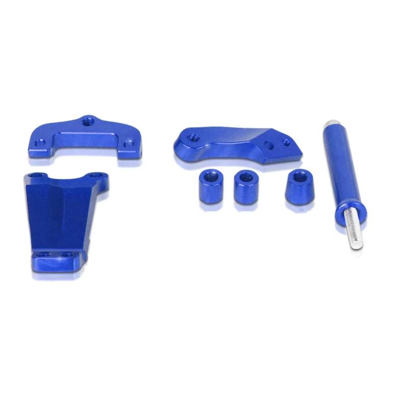 SBBLINWU Motorrad Lenkungsdämpfer Kompatibel Mit Für ER-6N Für ER6N 2013 2014 2015 2016 Motorrad Verstellbare Lenkung Stabile Dämpferhalterung CNC Aluminium Set(Blue) von SBBLINWU