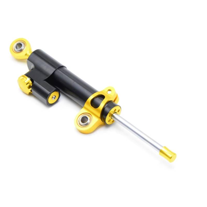 SBBLINWU Motorrad Lenkungsdämpfer Kompatibel Mit Für Ninja 250 Für 250R 300 400 500 600 1000 ABS/R Motorräder Verstellbarer Lenkstabilisator Dämpfer(Yellow2) von SBBLINWU