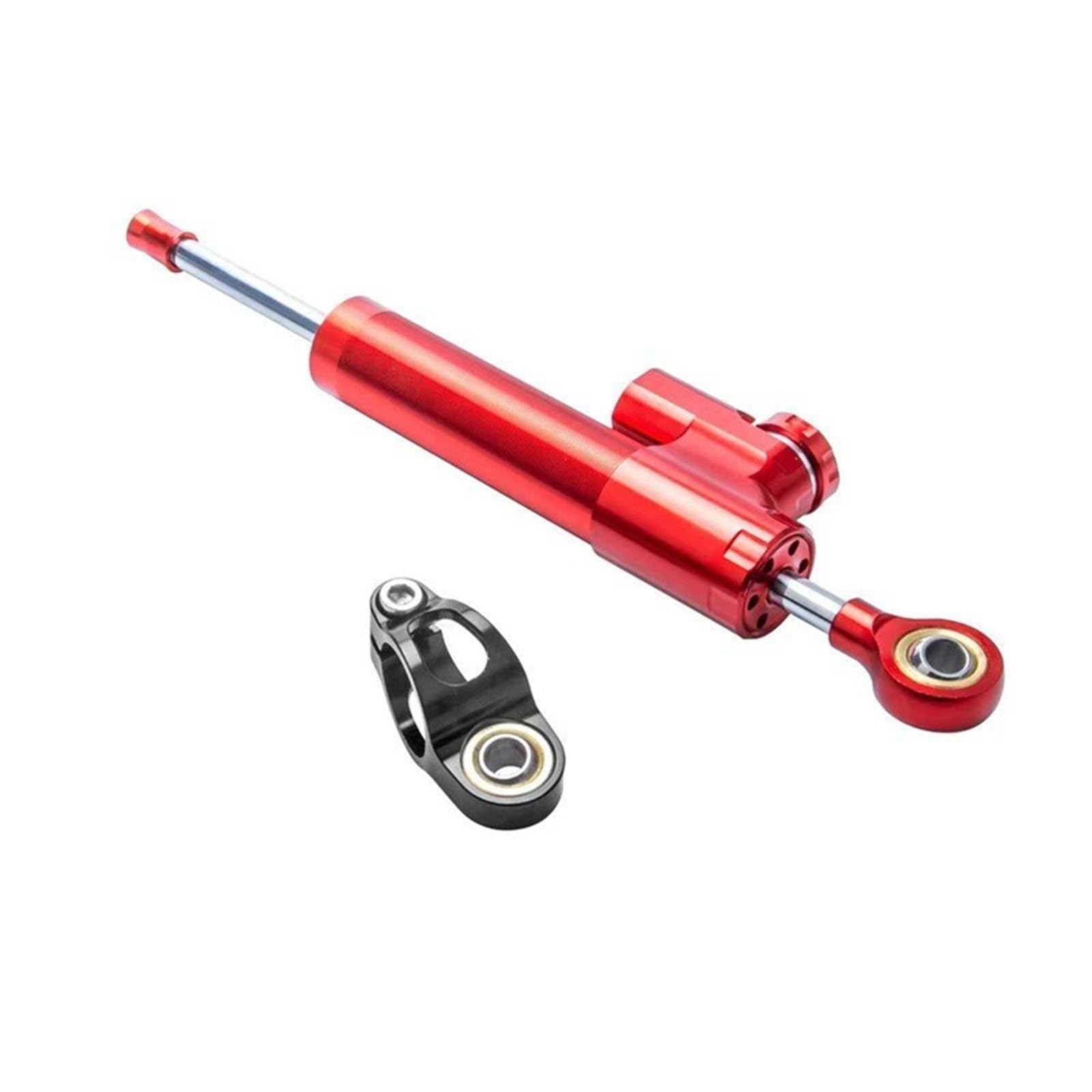 SBBLINWU Motorrad Lenkungsdämpfer Kompatibel Mit Suzuki Für GSXR1000 (K9) 2009 2010 2012 2013 2014 2015 Motorrad Universal Verstellbarer Lenkungsdämpferstabilisator(Red) von SBBLINWU