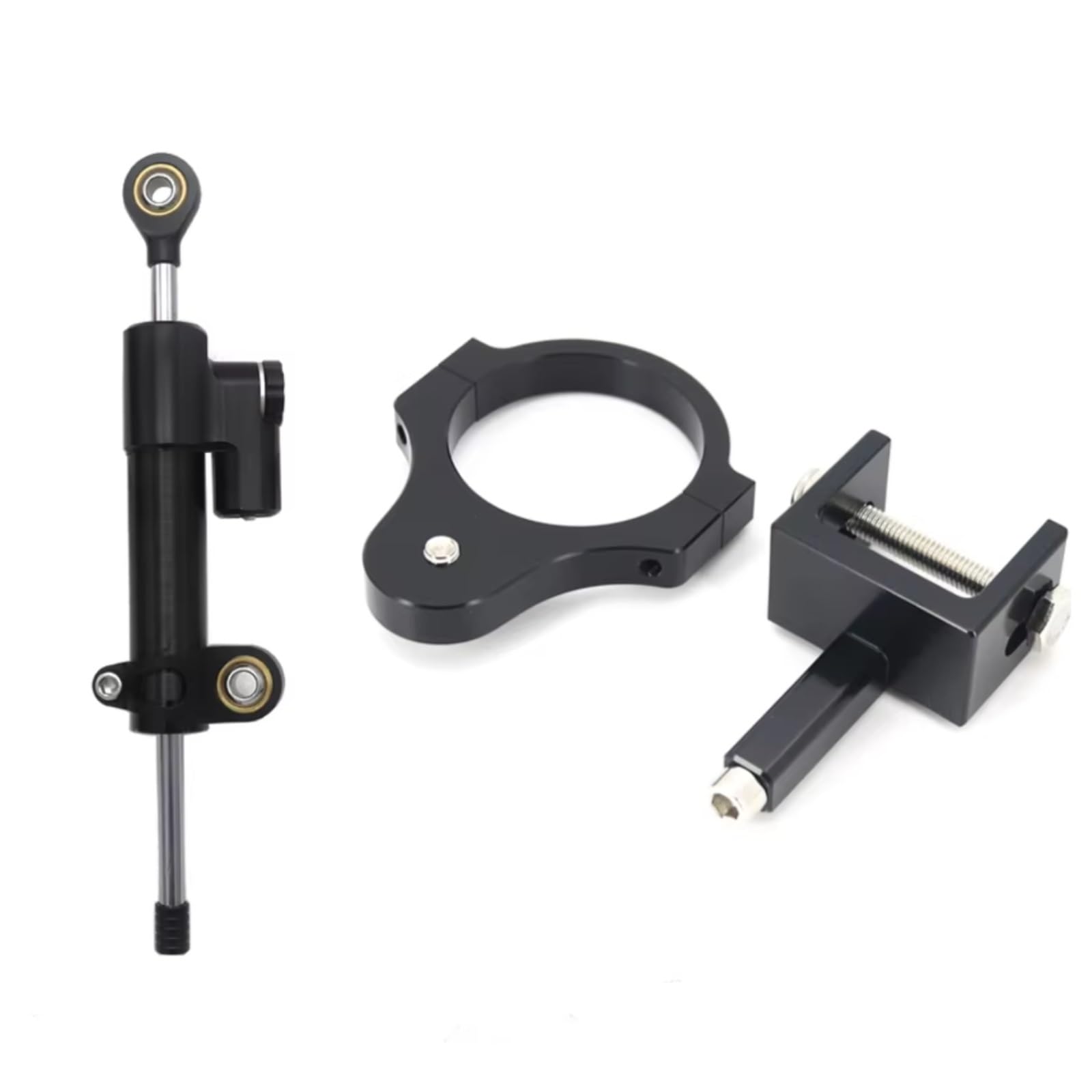 SBBLINWU Motorrad Lenkungsdämpfer Kompatibel Mit TIGER900 GT Für Rally Für TIGER900 Für Tiger 850 Motorradlenkung Stabilisieren Dämpferhalterung CNC Motorrad Kit(Black1) von SBBLINWU