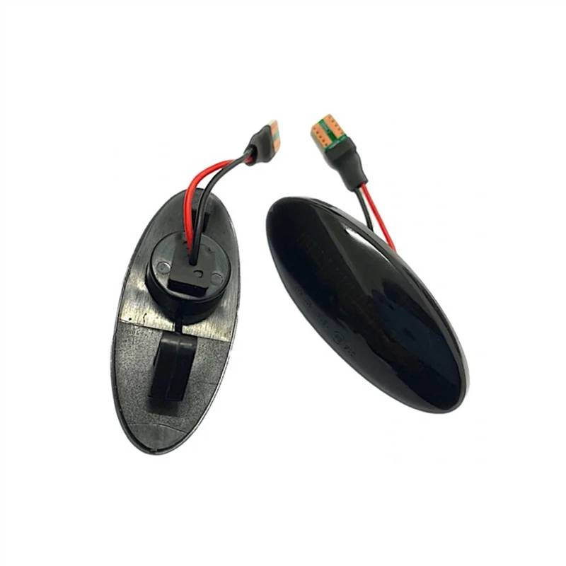 SBBLINWU Spiegelblink Blinkerlampe Kompatibel Mit Opel Für Vauxhall Für Vectra B Für MK1 1995-2003 2 Stück Dynamische Seitenmarkierungsleuchte Blinker Sequentielle Lampe 1713008(Smoked Type) von SBBLINWU