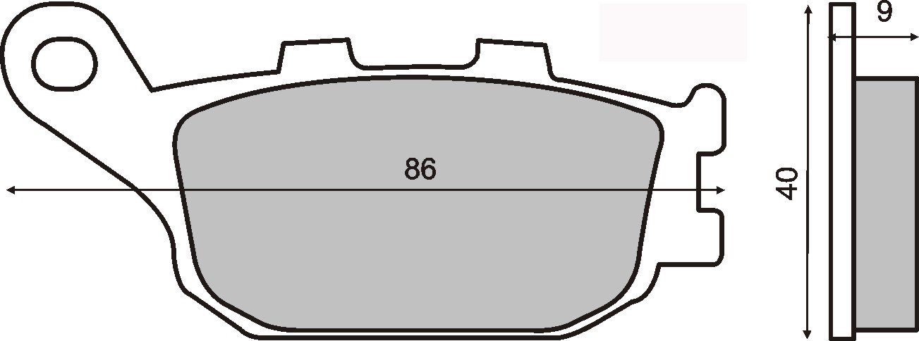 Bremsbeläge organisch hinten 650 Sv,S 2003-2012 von SBC