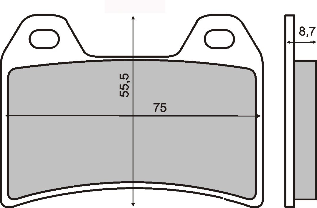 Bremsbeläge organisch vorne Moto Guzzi 1100 Ev California, 80, Touring 2001-2001 von SBC