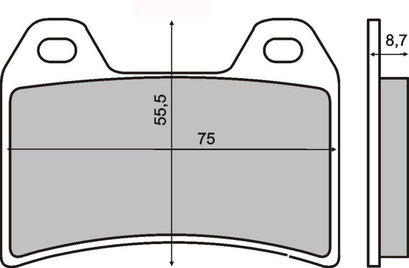 Bremsbeläge organisch vorne Moto Guzzi 750 Breva 2003-2003 von SBC